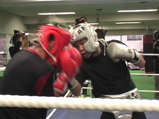 練習風景(スパーリング)